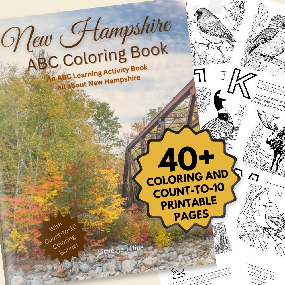 New Hampshire ABCs Coloring Book