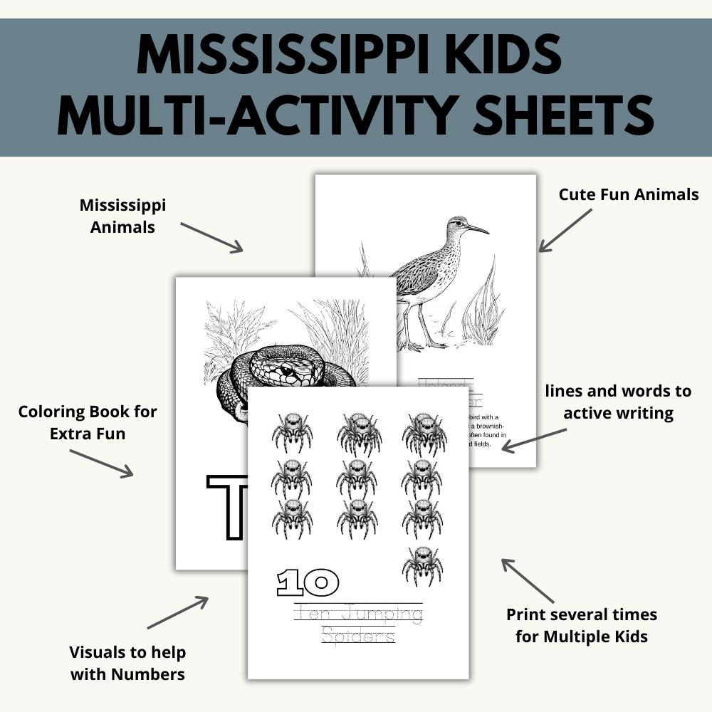 Mississippi ABCs Coloring Book