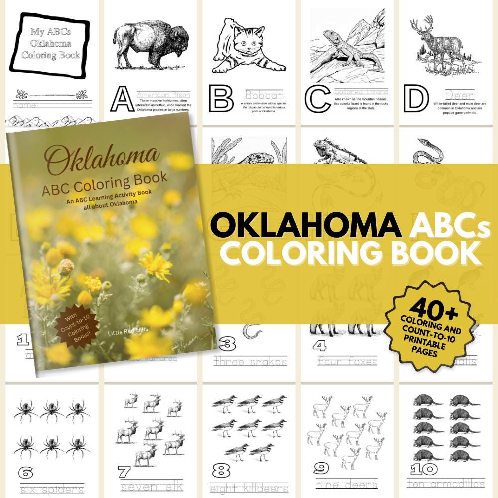 Oklahoma ABCs Coloring Book
