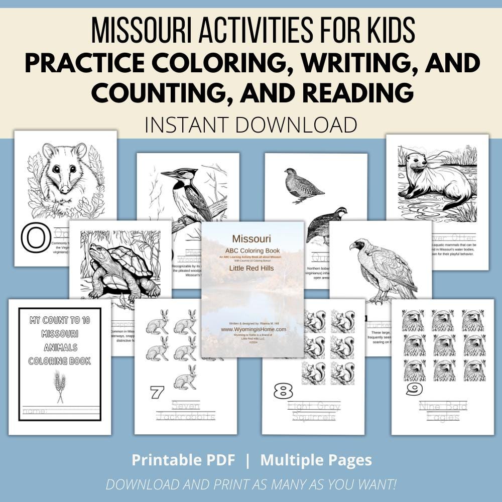 Missouri ABCs Coloring Book