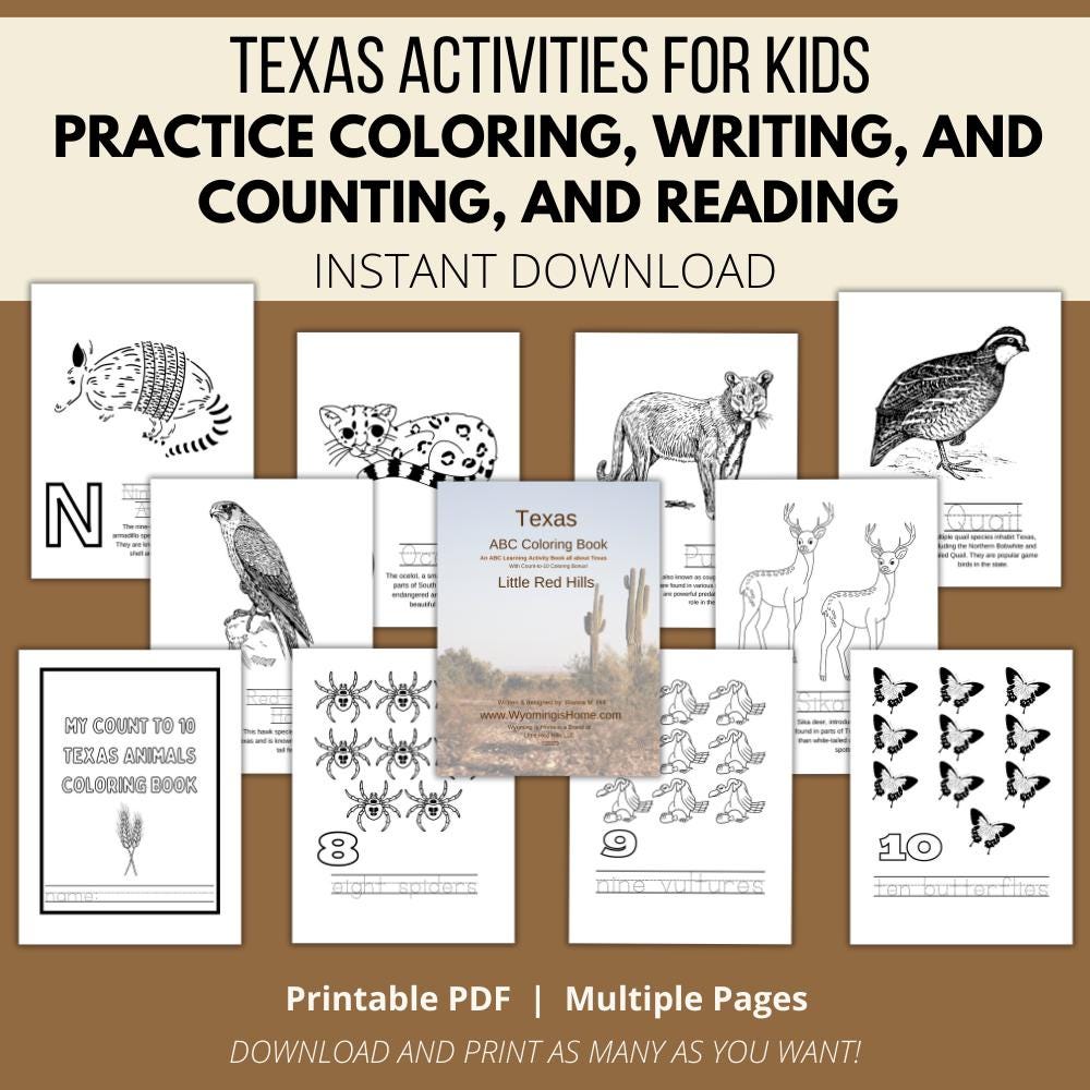 Texas ABCs Coloring Book