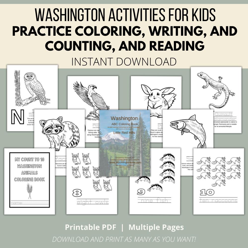 Washington ABCs Coloring Book
