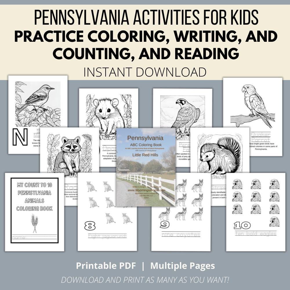 Pennsylvania ABCs Coloring Book