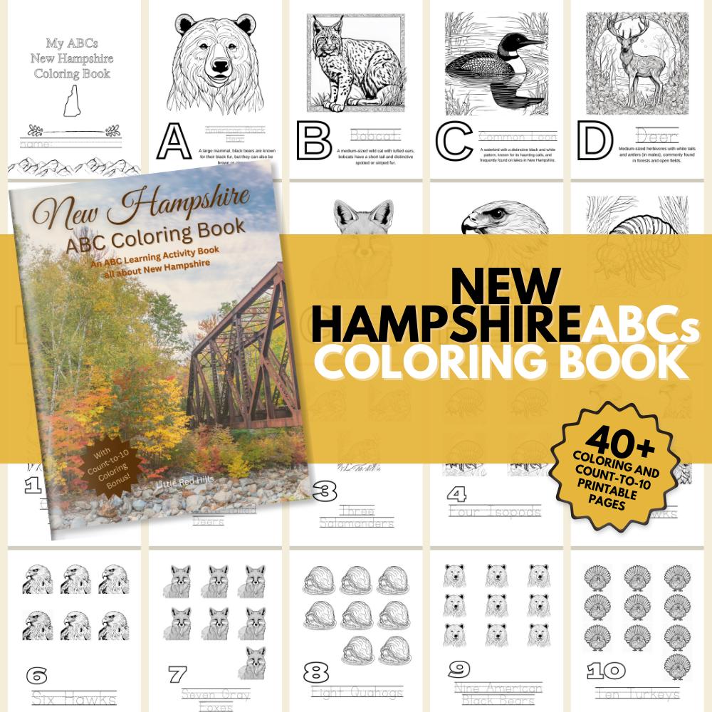New Hampshire ABCs Coloring Book
