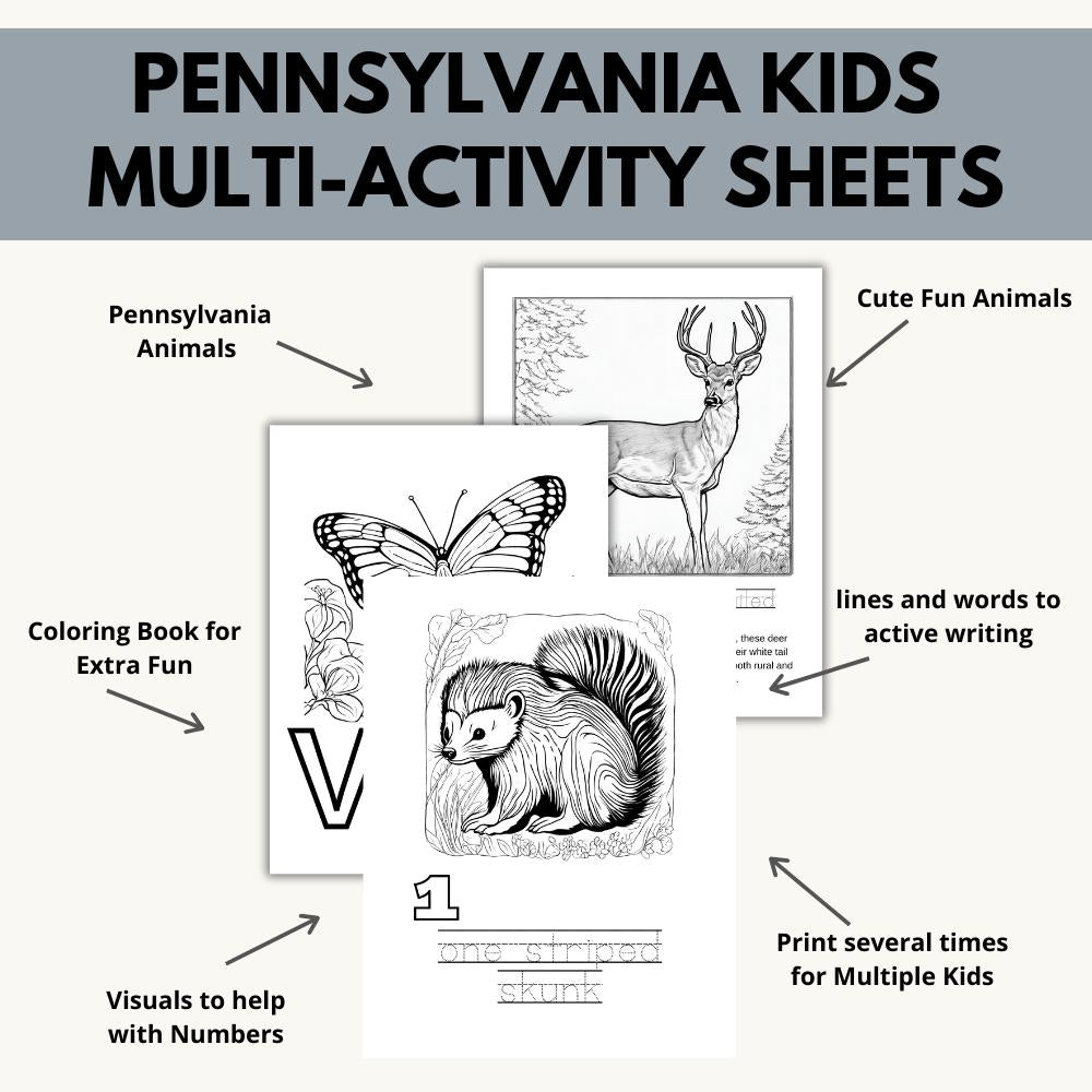 Pennsylvania ABCs Coloring Book