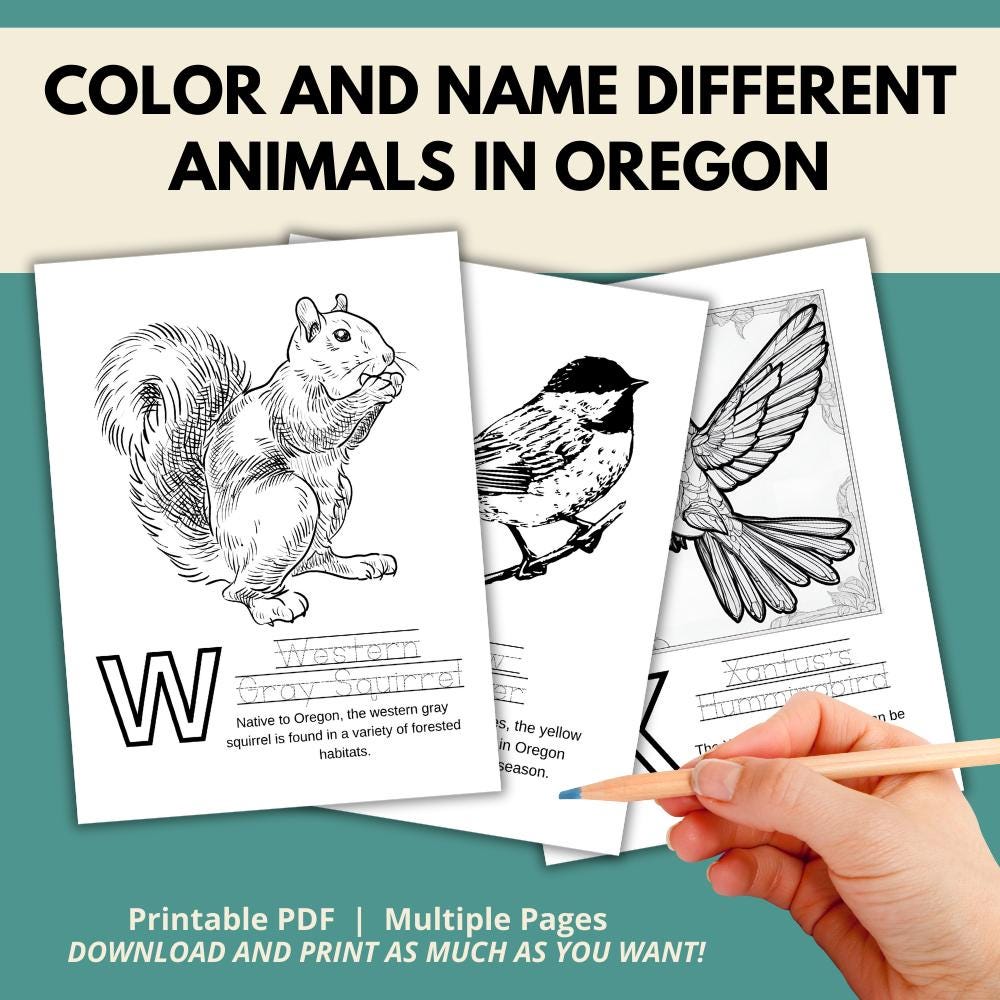 Oregon ABCs Coloring Book