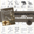 Massachusetts ABCs Coloring Book