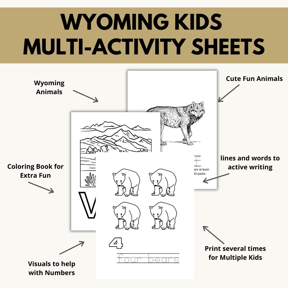 Wyoming ABC Coloring Book