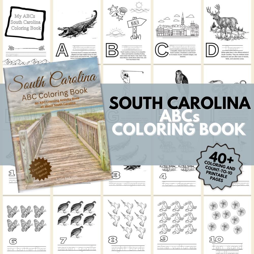South Carolina ABCs Coloring Book