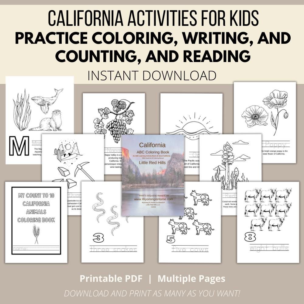 California ABCs Coloring Book