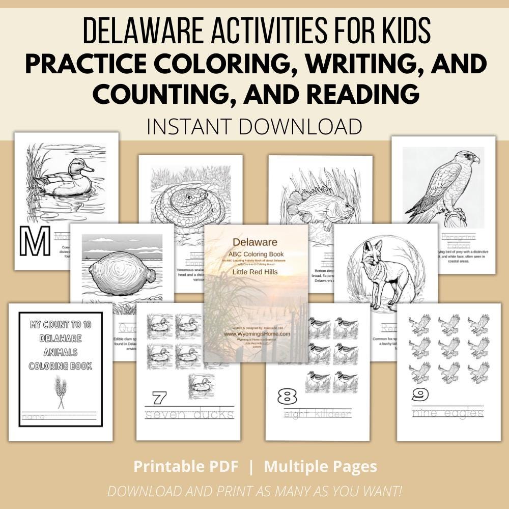 Delaware ABCs Coloring Book