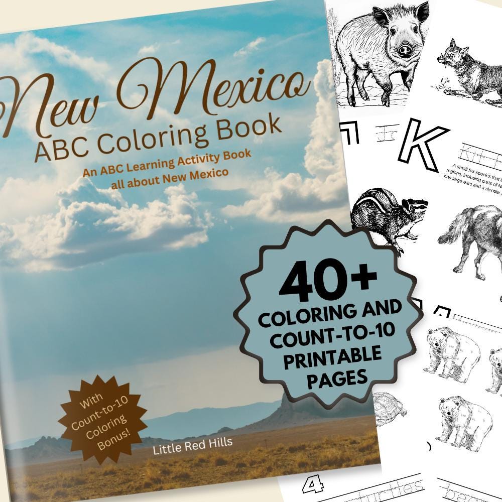 New Mexico ABCs Coloring Book