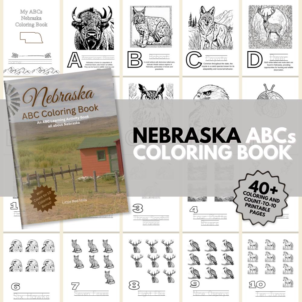 Nebraska ABCs Coloring Book