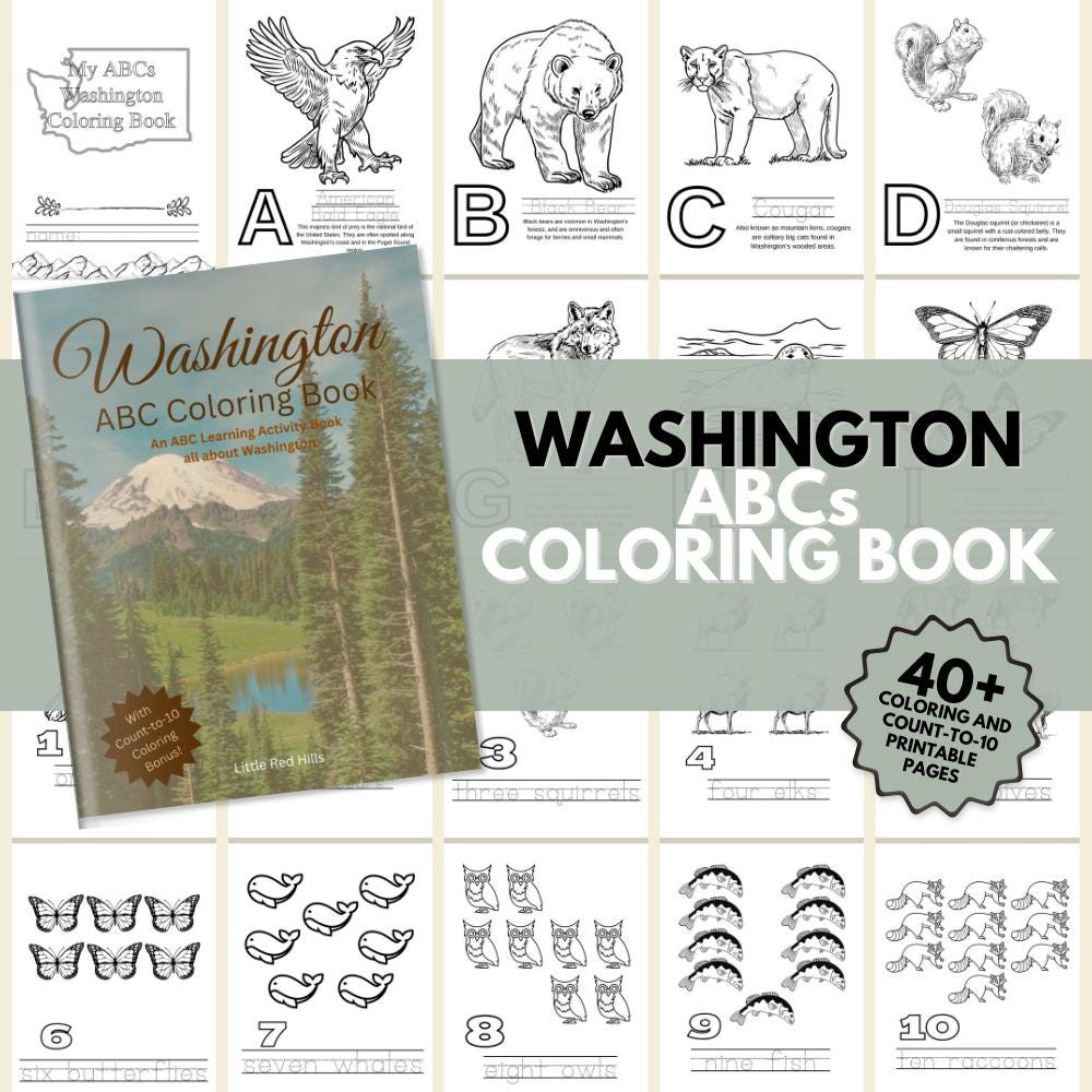 Washington ABCs Coloring Book