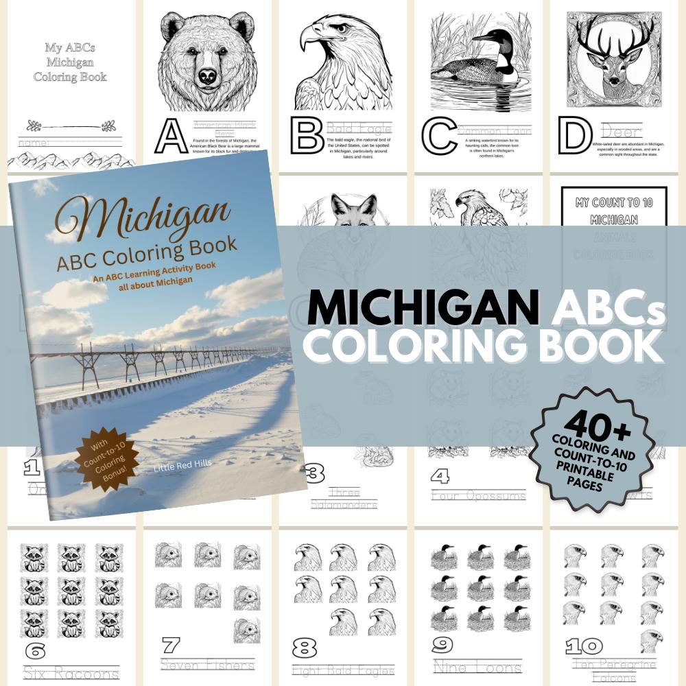 Michigan ABCs Coloring Book