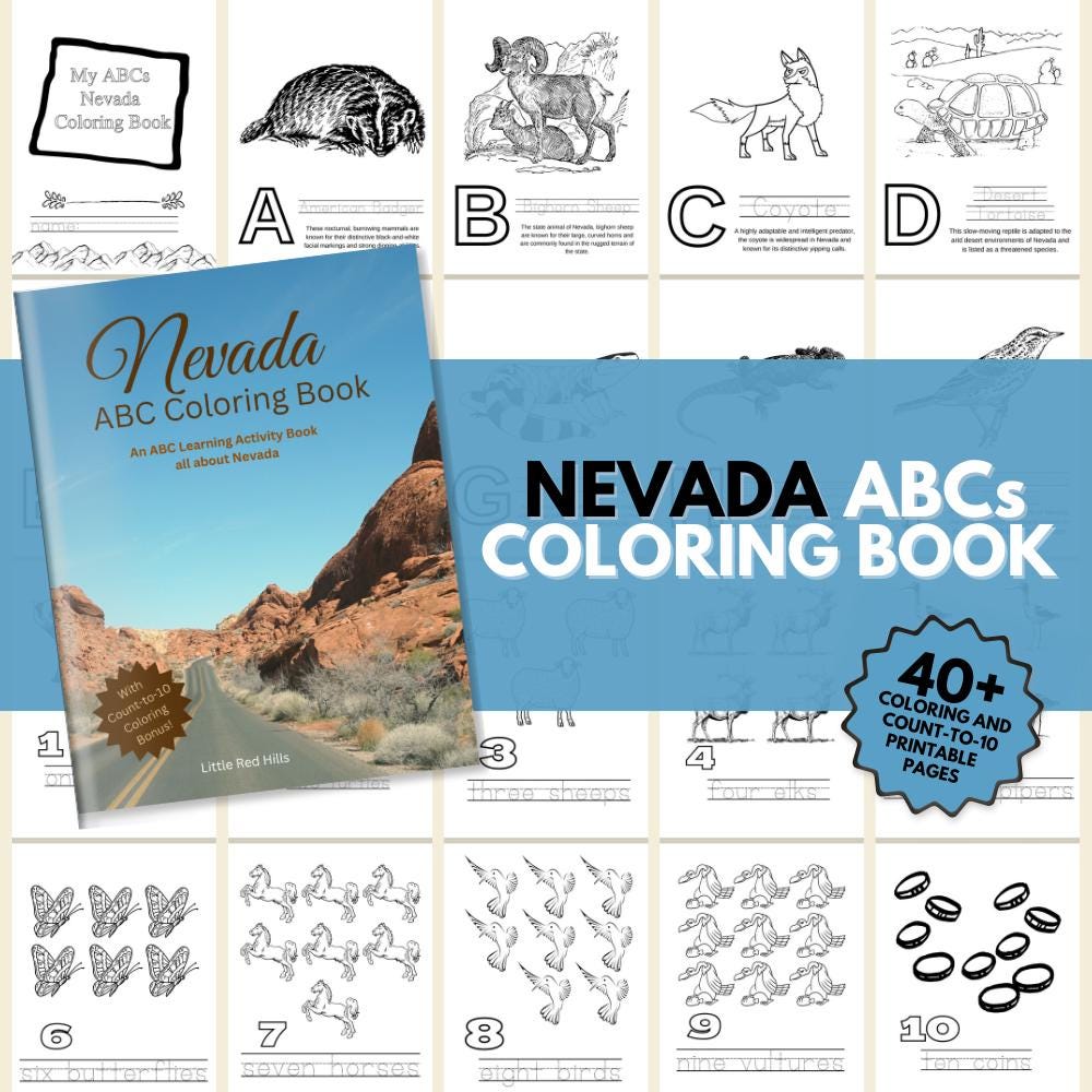 Nevada ABCs Coloring Book