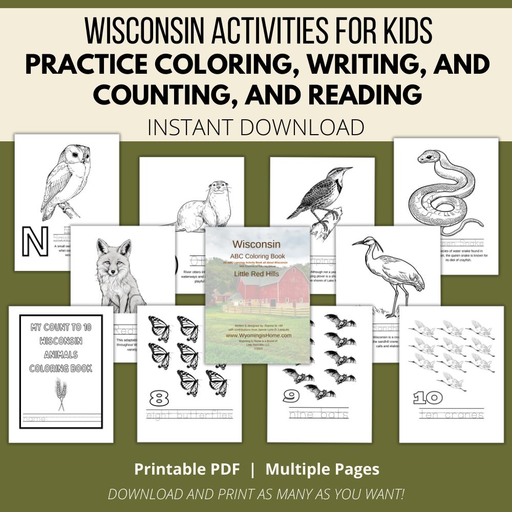Wisconsin ABC Coloring Book