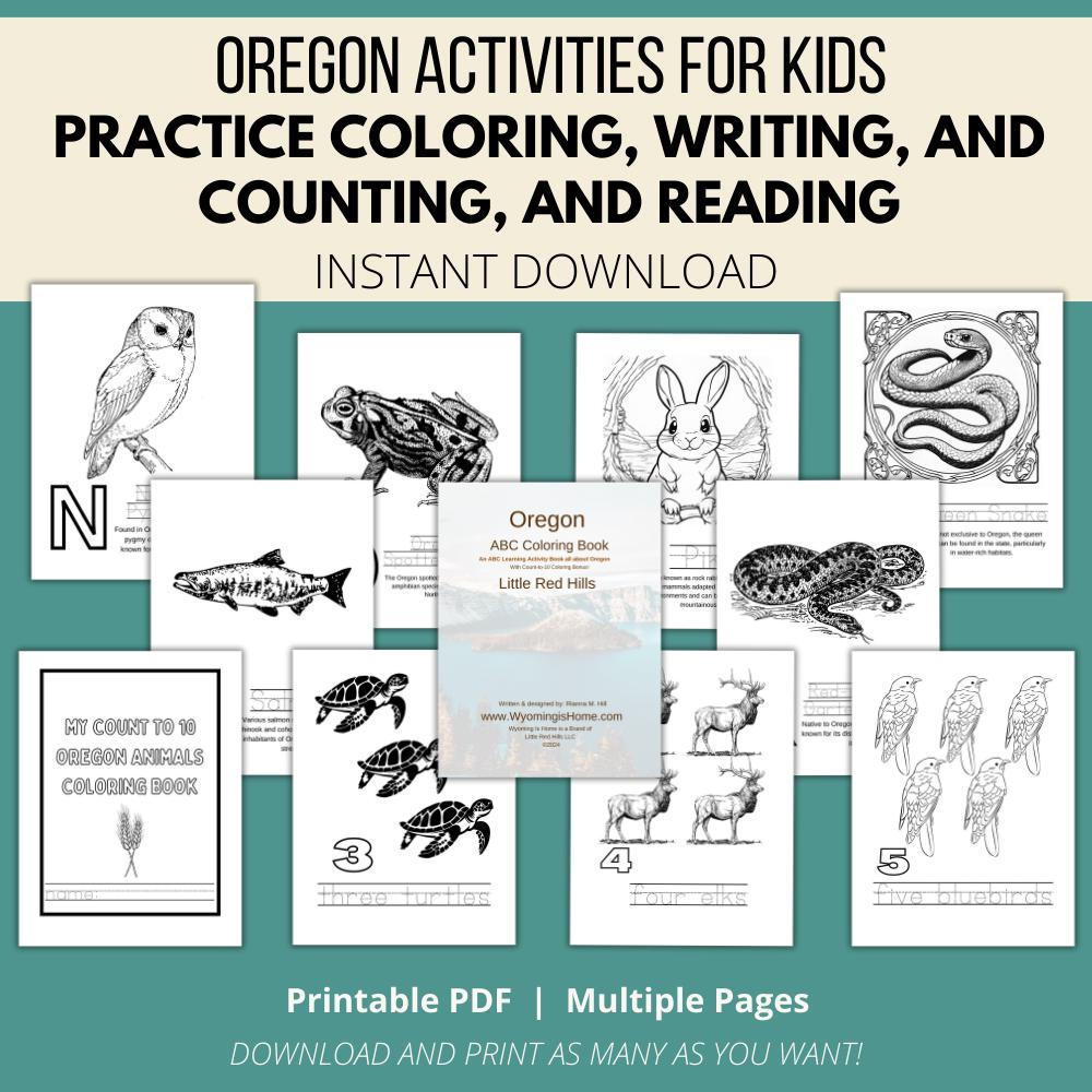 Oregon ABCs Coloring Book