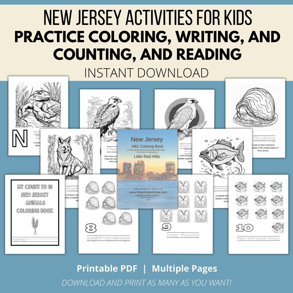New Jersey ABCs Coloring Book