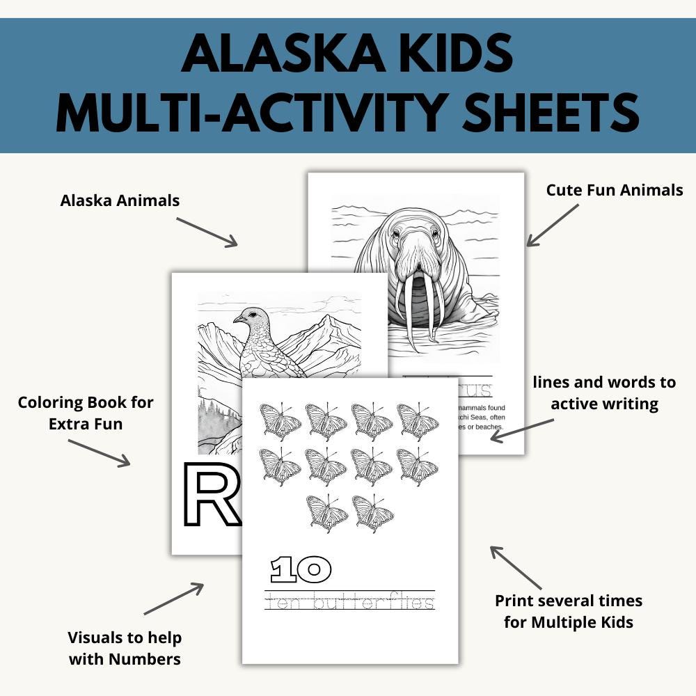 Alaska ABCs Coloring Book