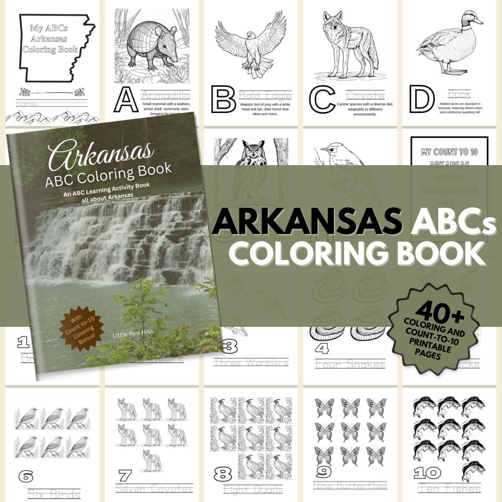 Arkansas ABCs Coloring Book