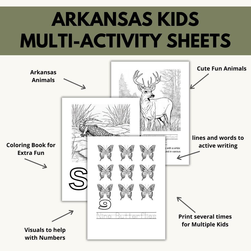 Arkansas ABCs Coloring Book