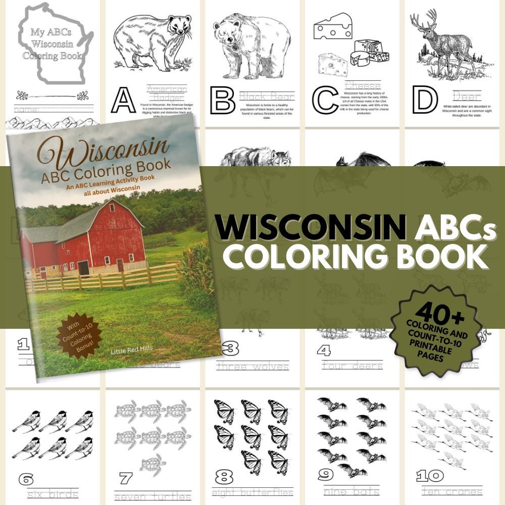 Wisconsin ABC Coloring Book