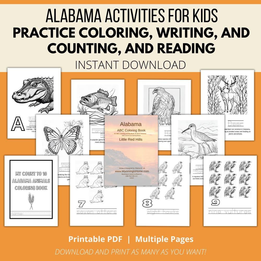 Alabama ABCs Coloring Book
