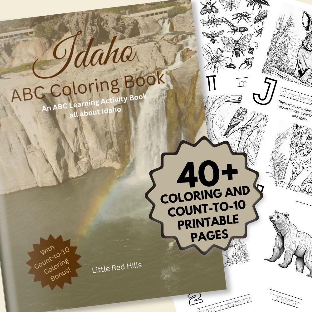 Idaho ABCs Coloring Book