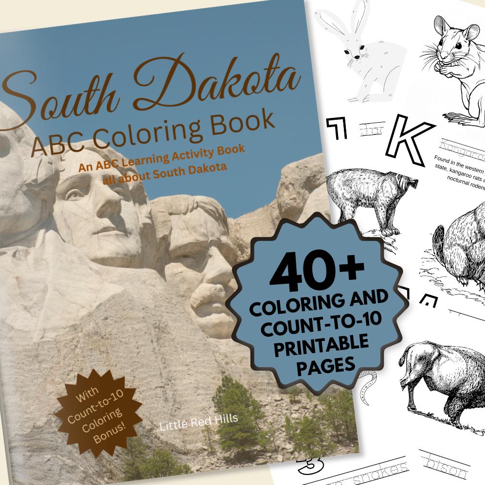South Dakota ABCs Coloring Book