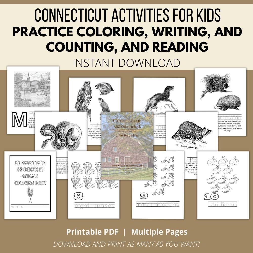 Connecticut ABC Coloring Book