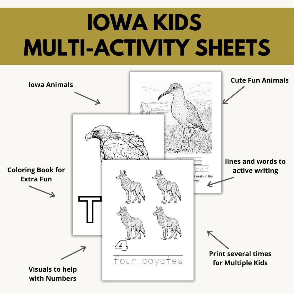 Iowa ABCs Coloring Book