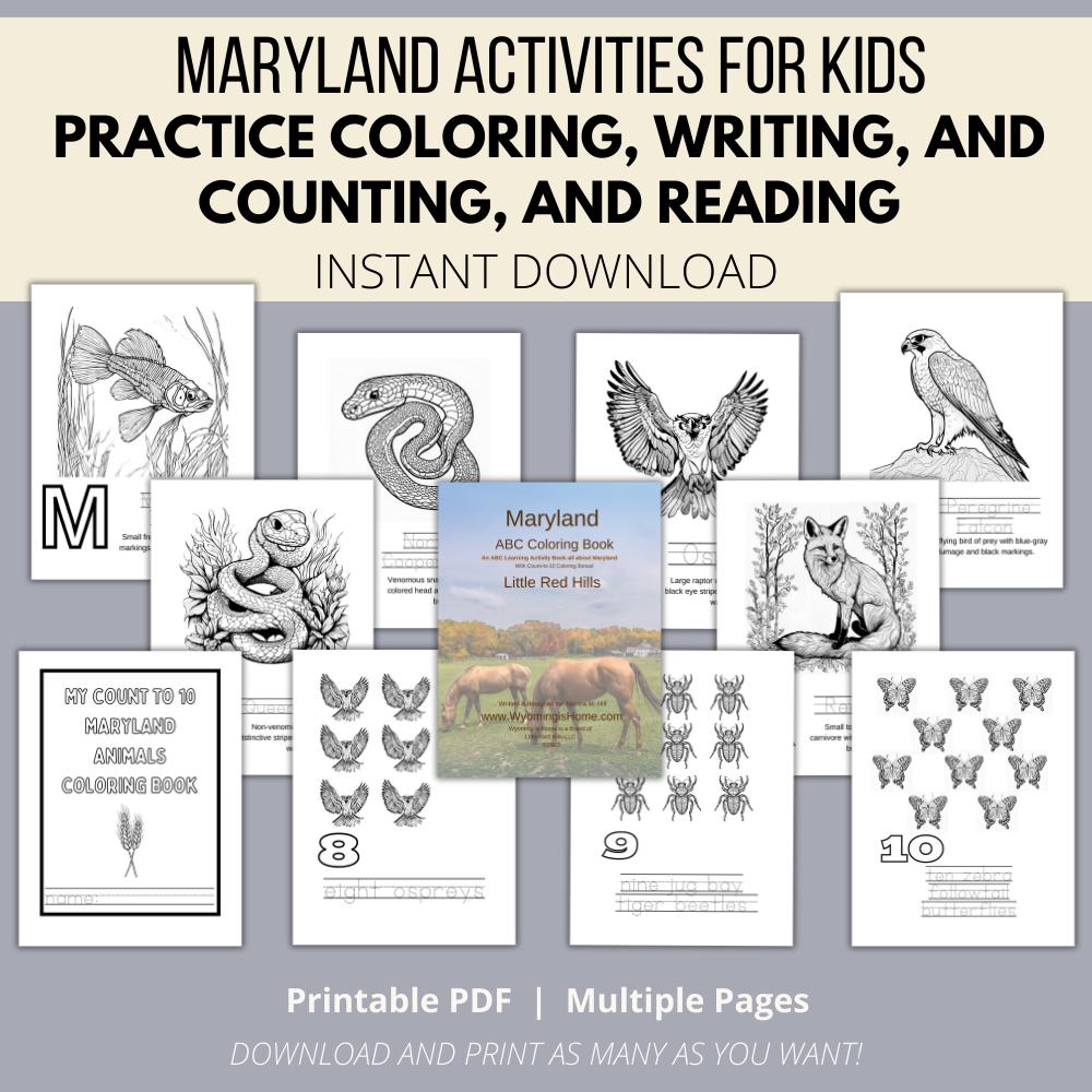 Maryland ABCs Coloring Book