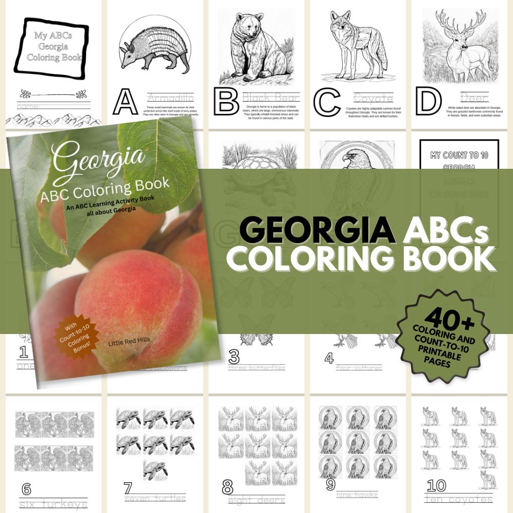 Georgia ABCs Coloring Book Printable