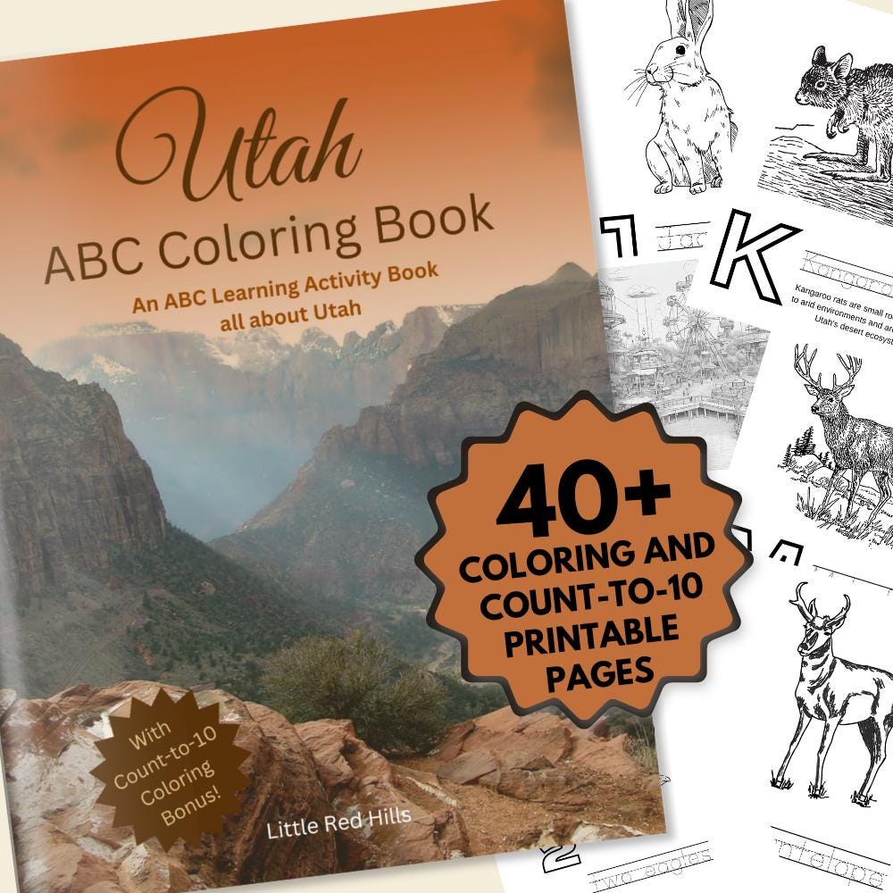 Utah ABCs Coloring Book
