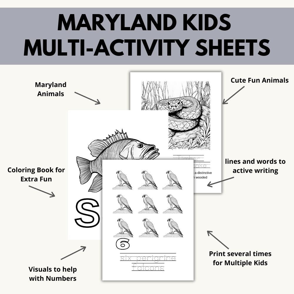 Maryland ABCs Coloring Book