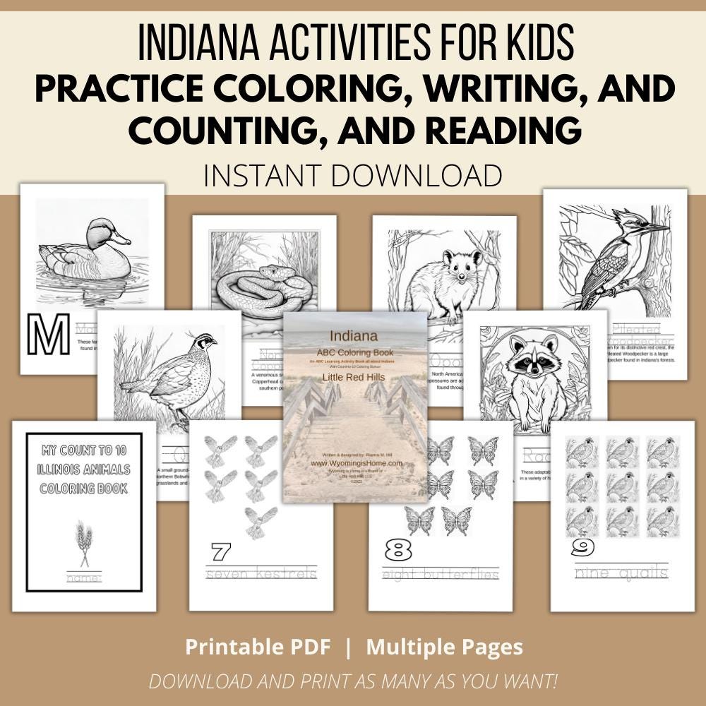 Indiana ABCs Coloring Book