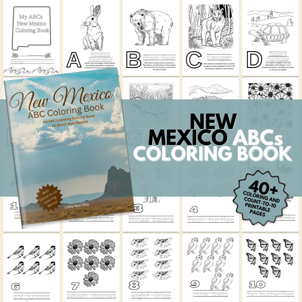 New Mexico ABCs Coloring Book