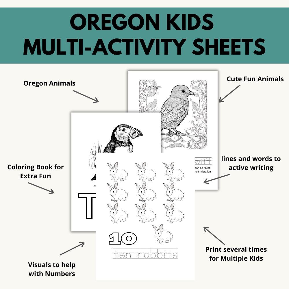 Oregon ABCs Coloring Book