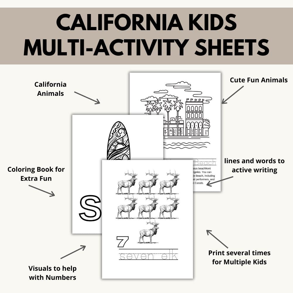 California ABCs Coloring Book