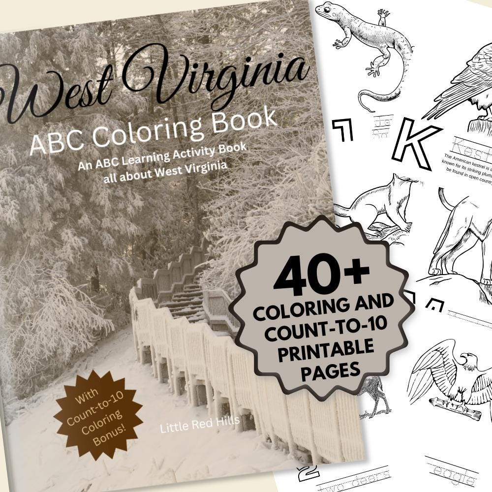 My West Virginia ABCs Coloring Book