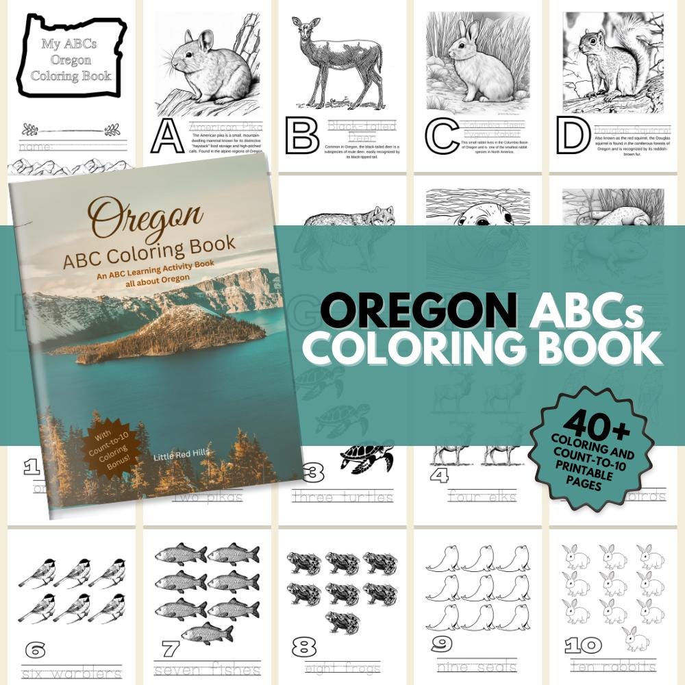 Oregon ABCs Coloring Book
