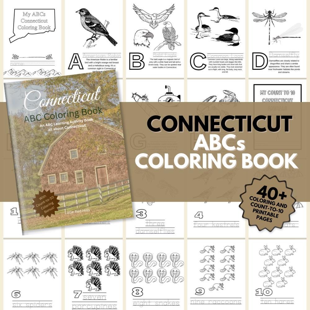 Connecticut ABC Coloring Book