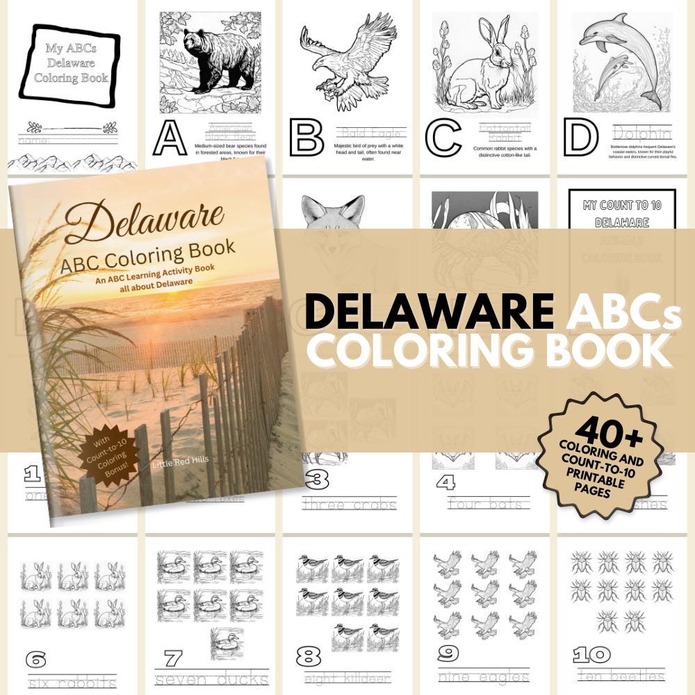 Delaware ABCs Coloring Book