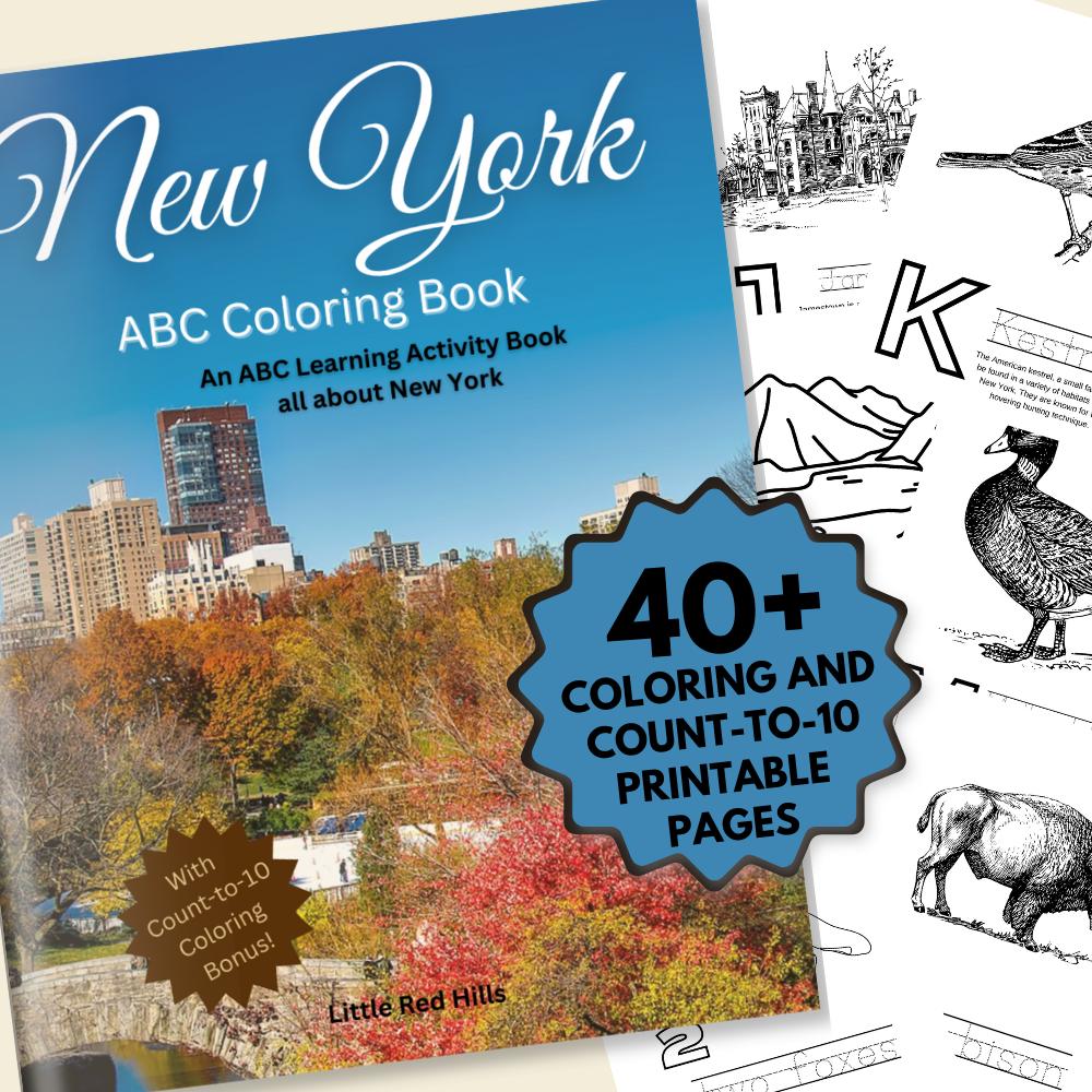 New York ABCs Coloring Book