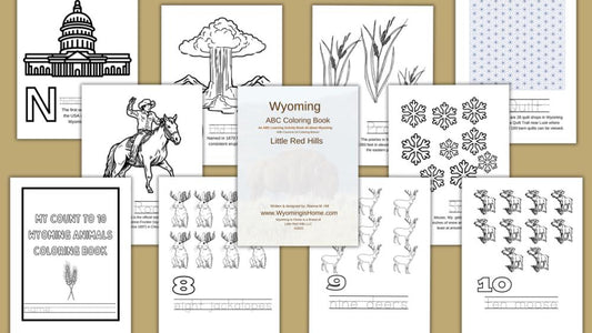 Wyoming ABC Coloring Book