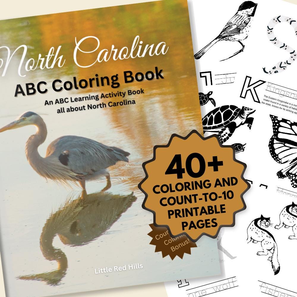North Carolina ABCs Coloring Book
