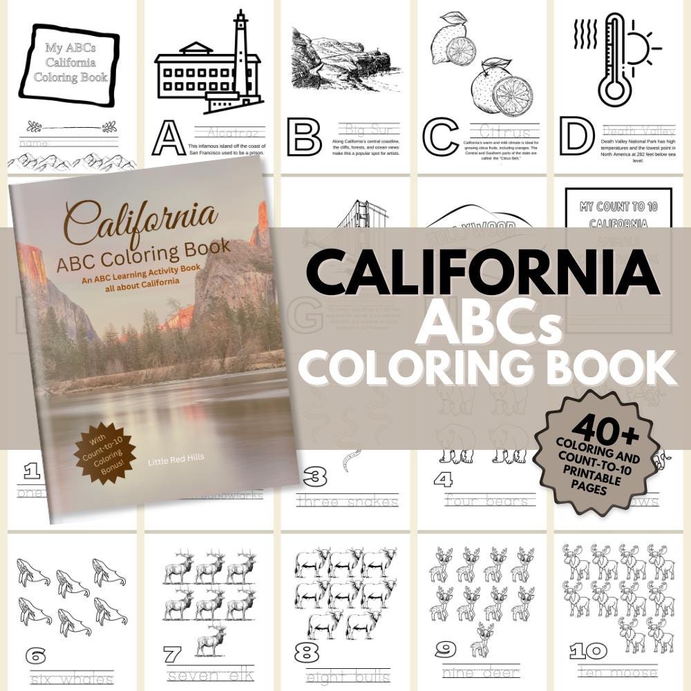 California ABCs Coloring Book