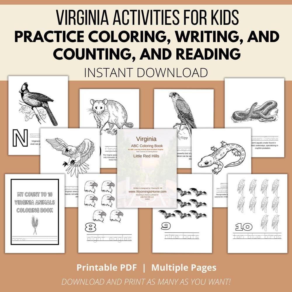 Virginia ABCs Coloring Book