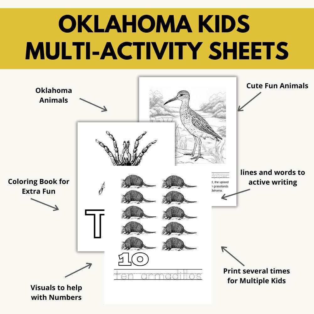 Oklahoma ABCs Coloring Book